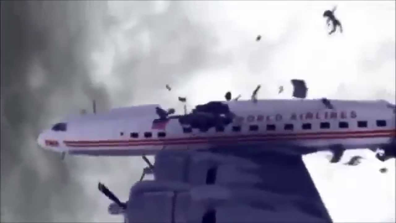 Crash of two airplanes