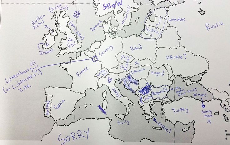 Americans Were Asked To Place European Countries On A Map