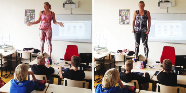 Biology Teacher Strips To Reveal Educational Body Suit, Bringing Learning Alive