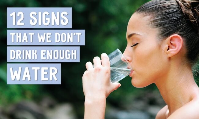12 important signs that we don’t drink enough water