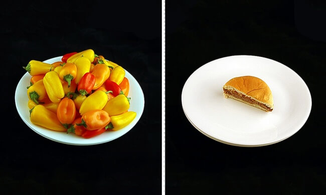 So this is what 200 calories of food really looks like…