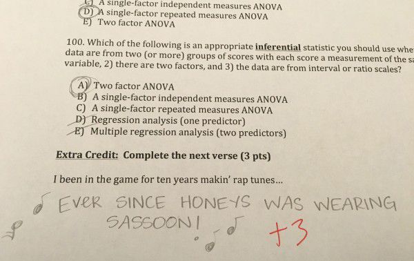 Professor Challenges Students With These Curveball Extra Credit Questions