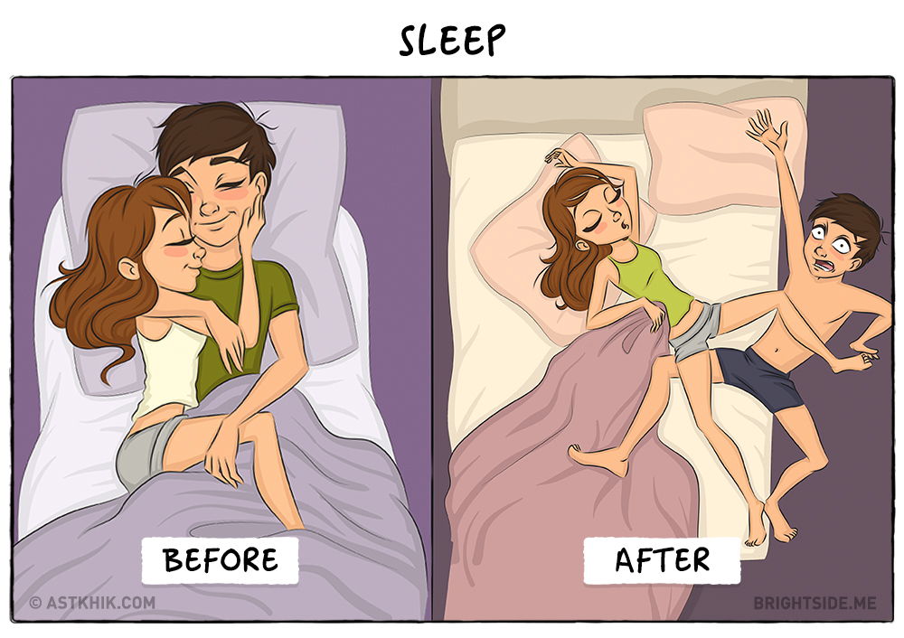 Your life before and after marriage, in pictures