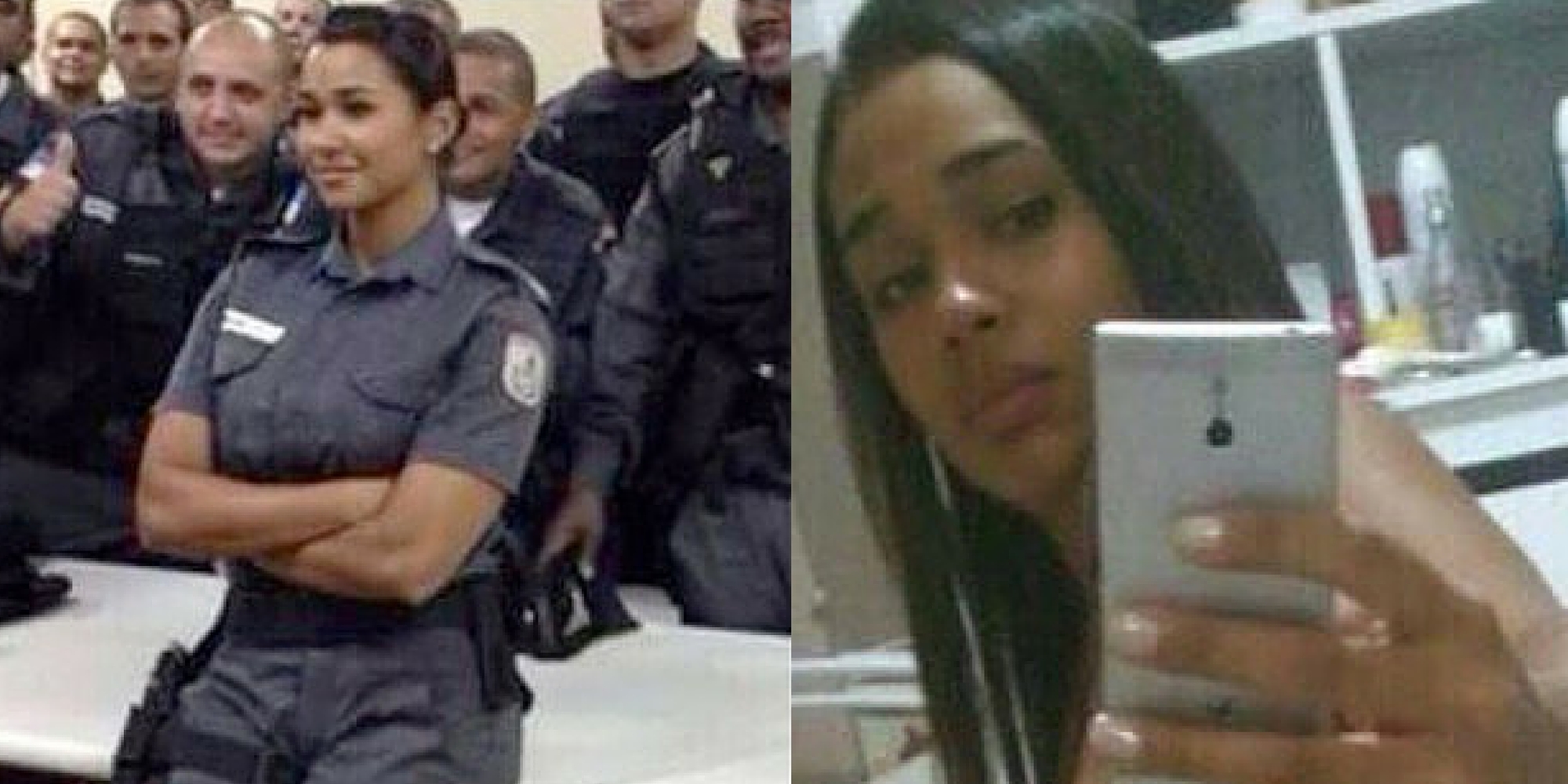 Sexy brazilian cop arrests gang leader, gang responds by leaking julia lier...