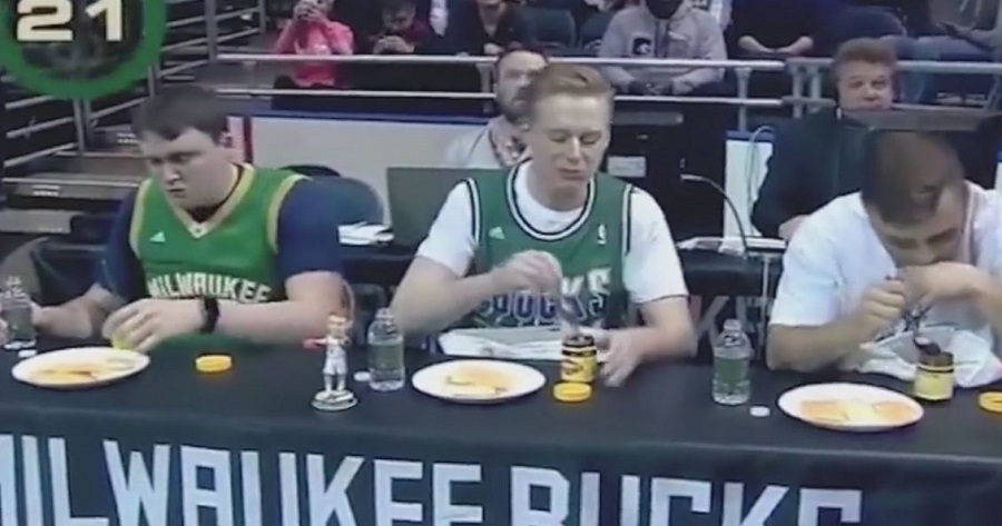 Photo: Milwaukee Bucks tasting vegemite.