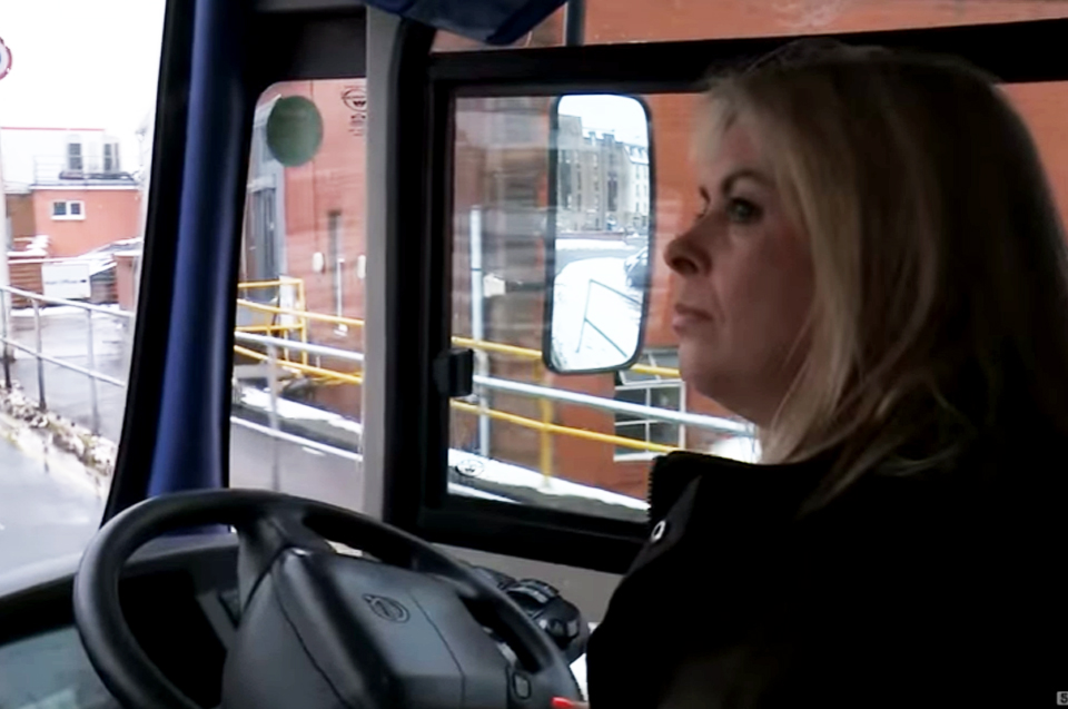 During a frigid ice storm, snowbound Scotland needed a hero. And they found one in Edinburgh bus driver Charmaine Laurie (shown in photo).