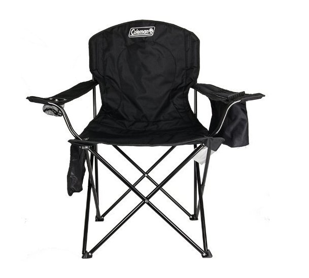 camping supplies Amazon sells Coleman Oversized Quad Chair with Cooler