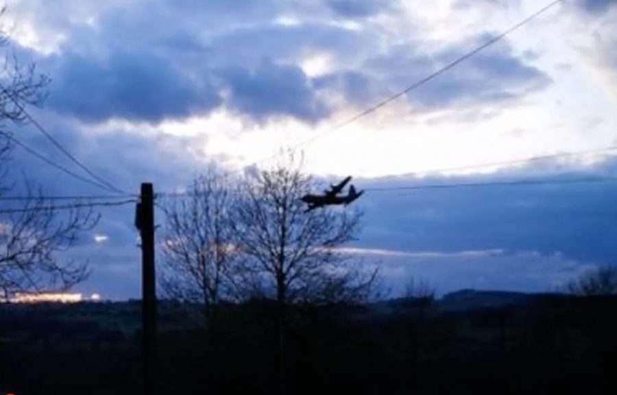 ghost plane glides silently over Derbyshire
